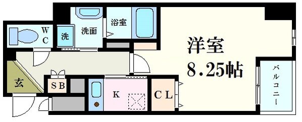 ダイドーメゾン大阪本町ＥＡＳＴの物件間取画像